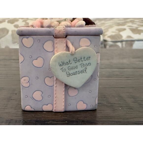 Enesco Precious Moments “For You” Cupcake Reversible Trinket Box –1999 - Picture 2 of 9